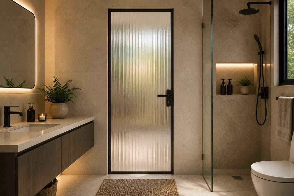 Slim Sliding Bathroom Door