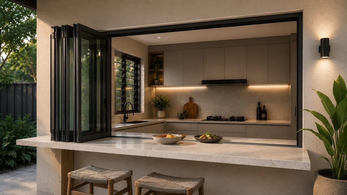 Bi-fold Servery Window