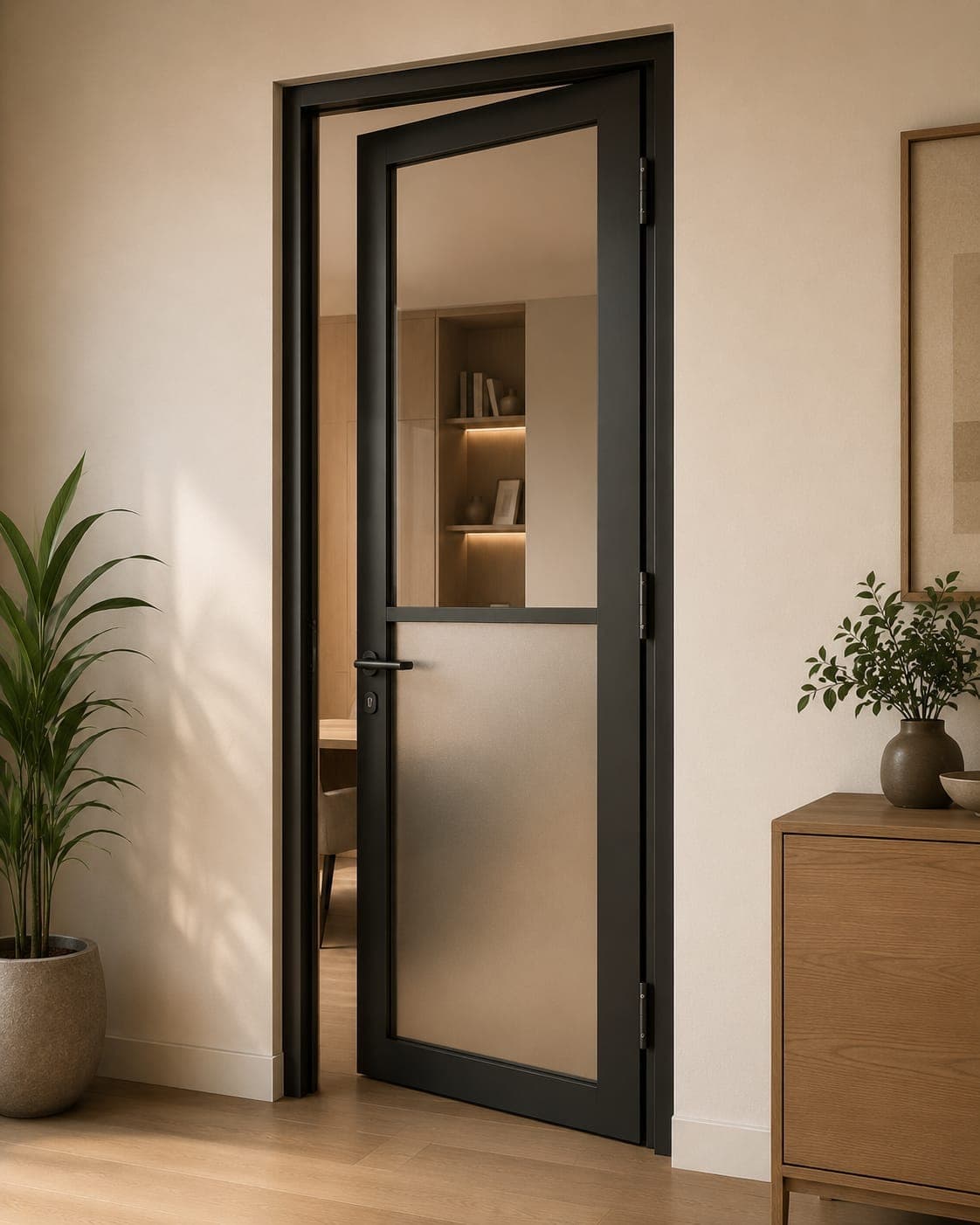 Interior Aluminium-Framed Door