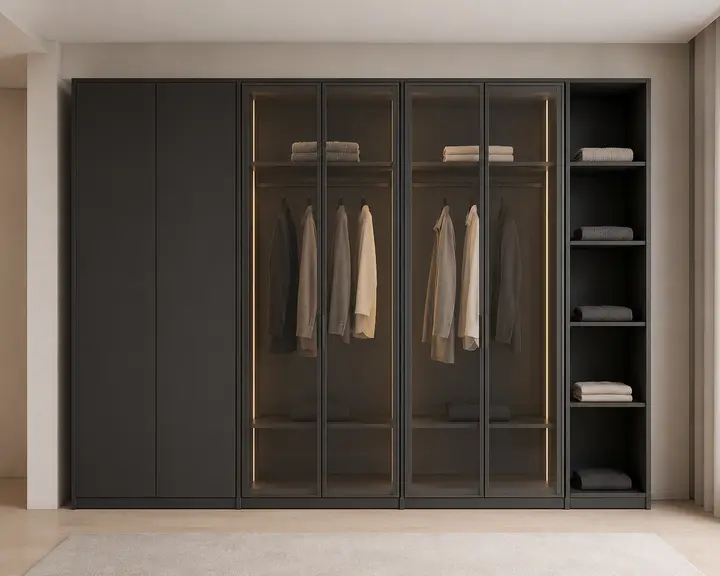 AX-06 — Boutique Glass Wardrobe