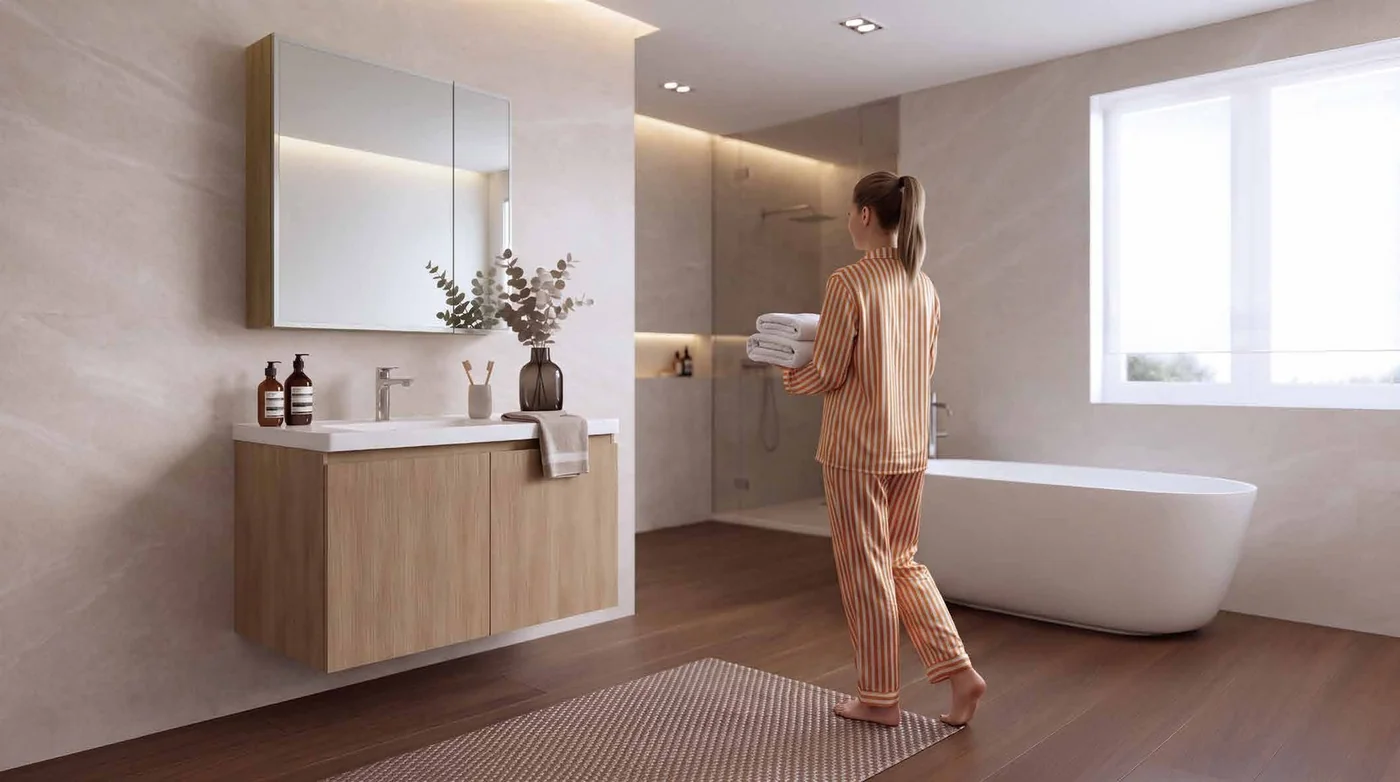 A FLYHOME bathroom