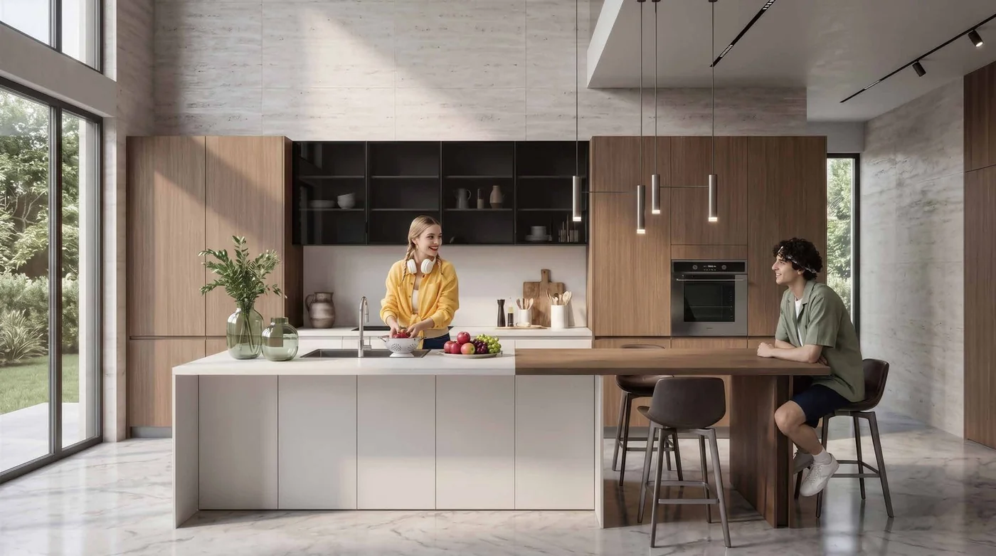 A LegoLife FLYHOME kitchen