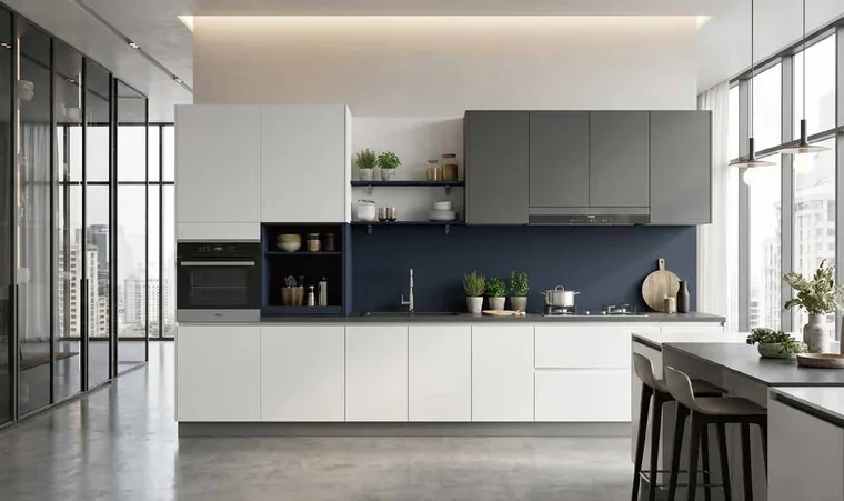 PixHome Cool Grey Kitchen