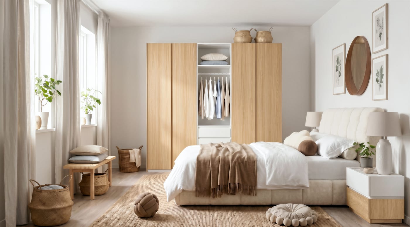 Bedrooms & wardrobes — ALUMAX cabinet render