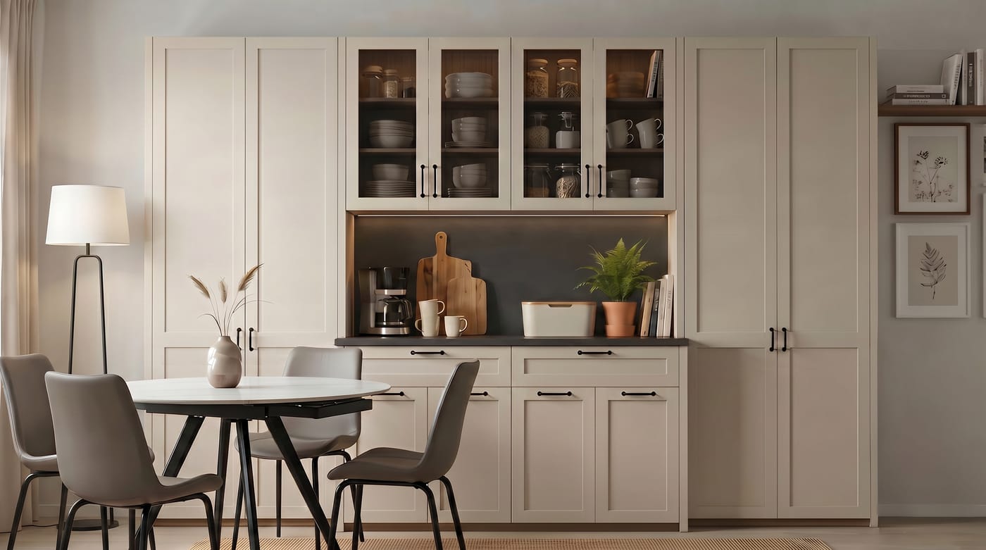 Dining & sideboards — ALUMAX cabinet render