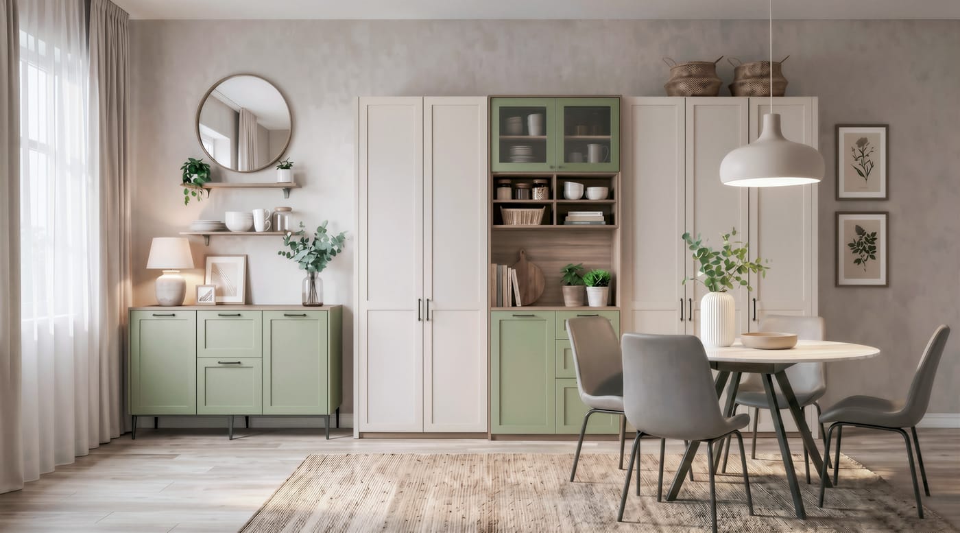 Dining & sideboards — ALUMAX cabinet render