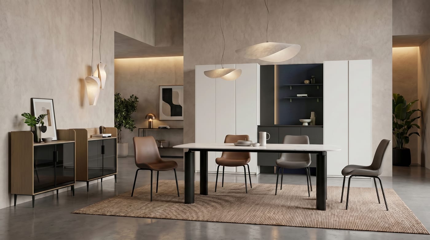 Dining & sideboards — ALUMAX cabinet render