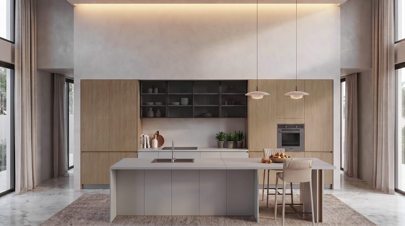 Kitchens — ALUMAX cabinet render