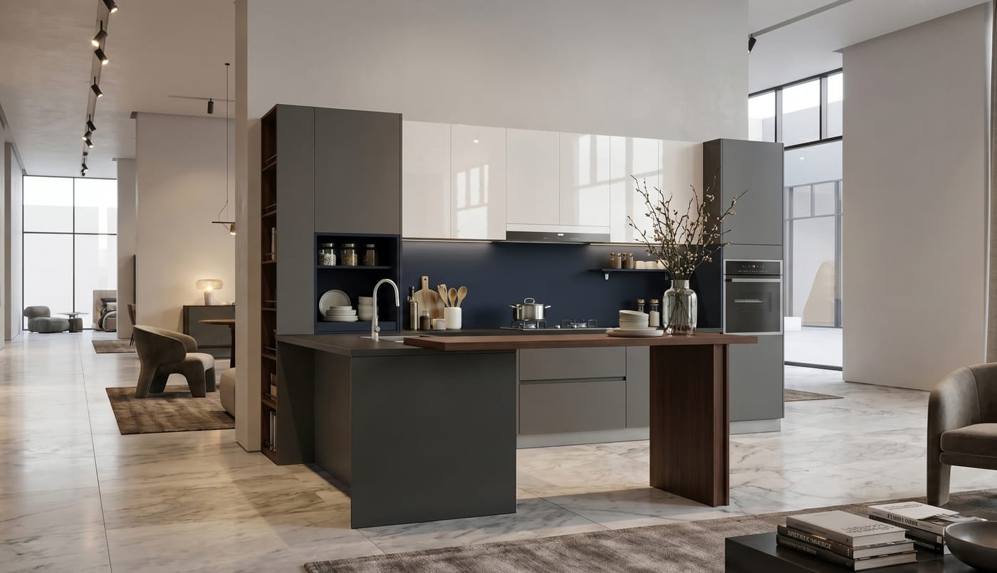 Kitchens — ALUMAX cabinet render