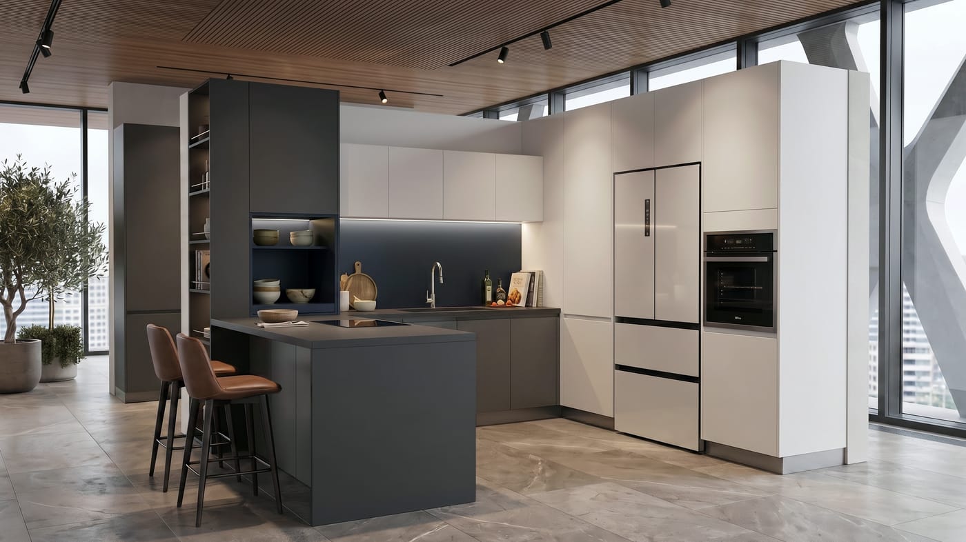 Kitchens — ALUMAX cabinet render
