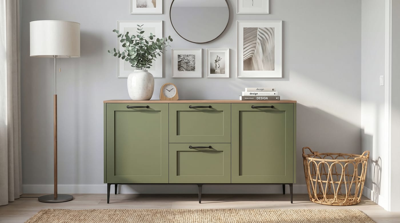 Storage & display — ALUMAX cabinet render